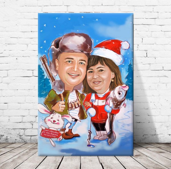 Шарж для молодоженов