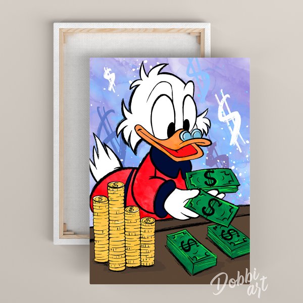 Скрудж картина на холсте