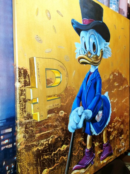 Скрудж макдак картина маслом