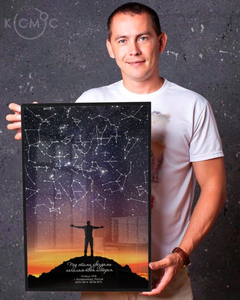 Звездная карта подарок