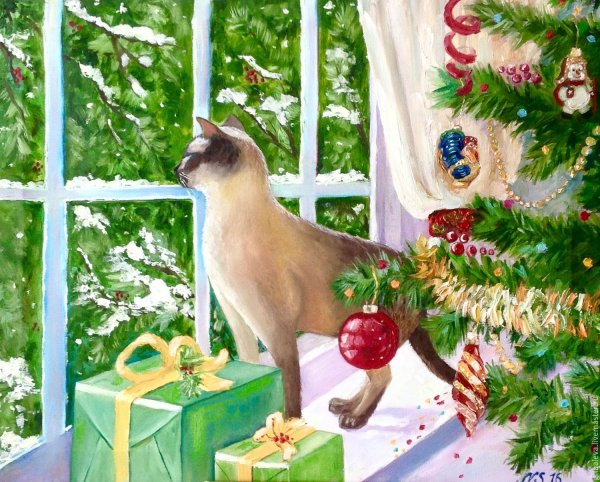 Новогодняя живопись