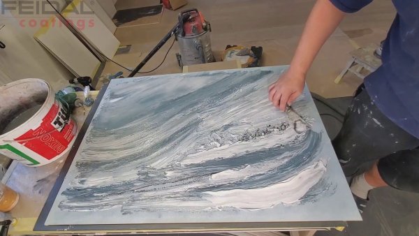 Объемная живопись текстурная паста