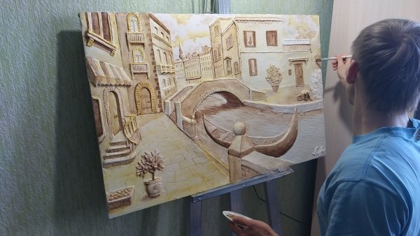 Картины текстурной пастой