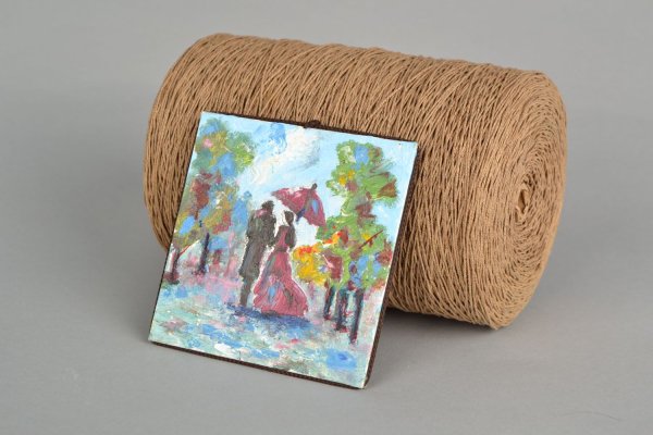 Набор холстов-магнитов Малевичъ, квадратные 7,5х7,5 см, 4 шт