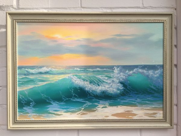 Морской пейзаж акрилом