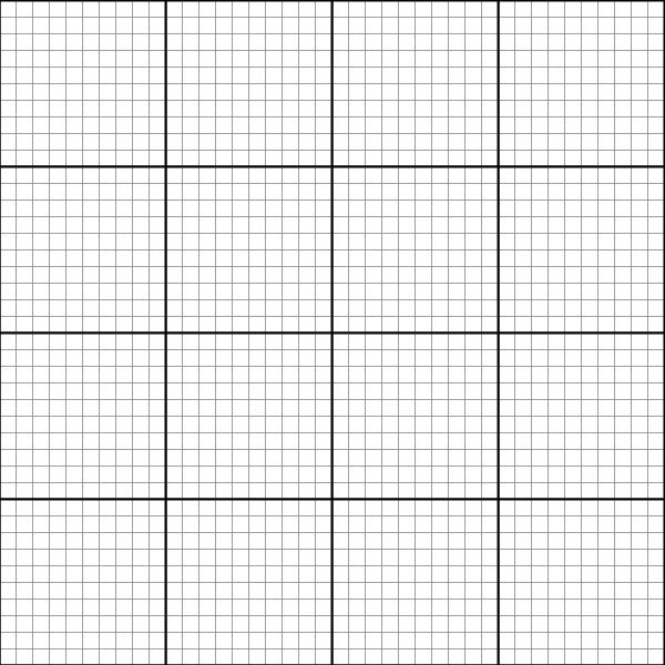 Сантиметровая сетка а4