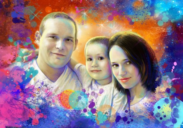 Портрет на холсте