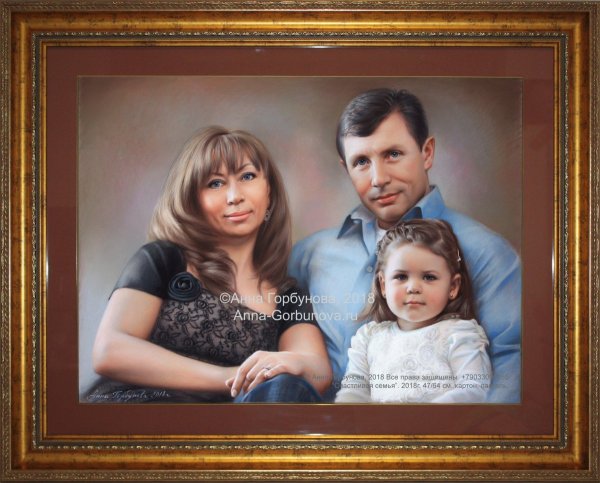 Портрет пастелью Анна Горбунова