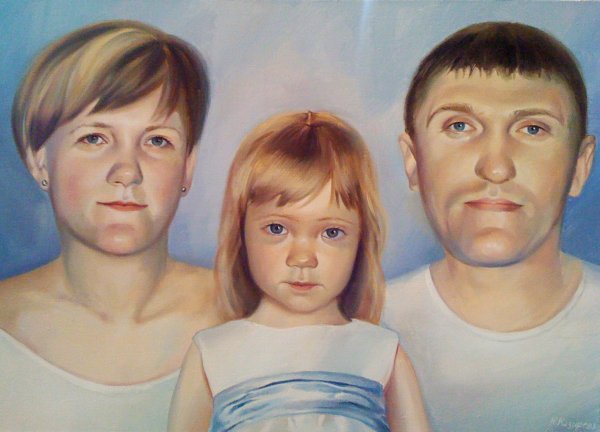 Групповой портрет маслом