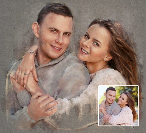 Картина на холсте портрет