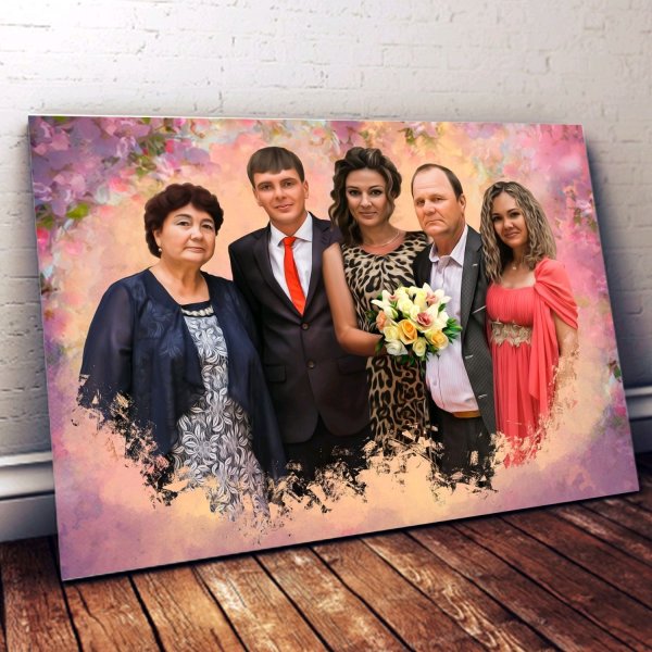 Портрет на холсте