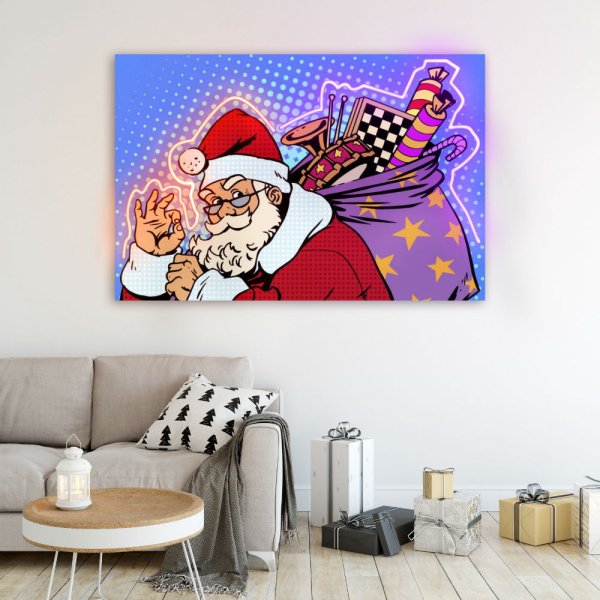 Новогодние картины на стену