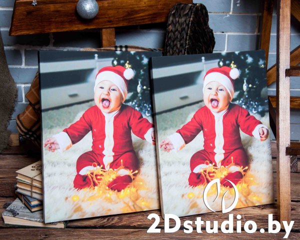 Печать на холсте новый год