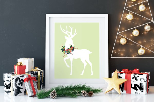 Новогодние постеры на стену