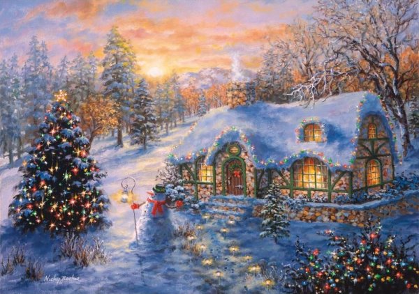 Ники Боэм художник Рождество