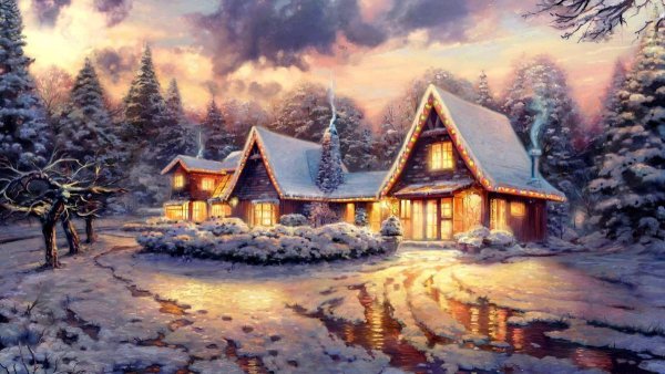 Томас Кинкаде сказочный дом