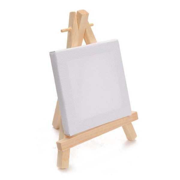 Мольберт для рисования с холстом