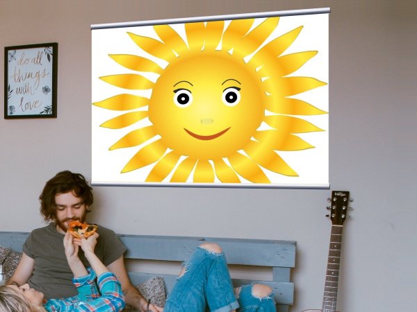 Девушка с лампочками картина