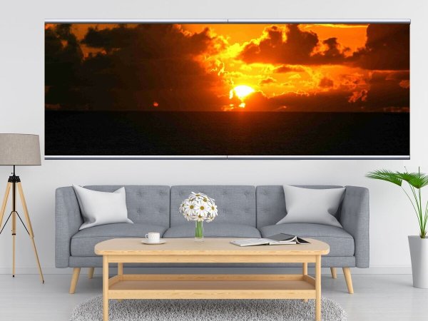 Рассвет на море живопись