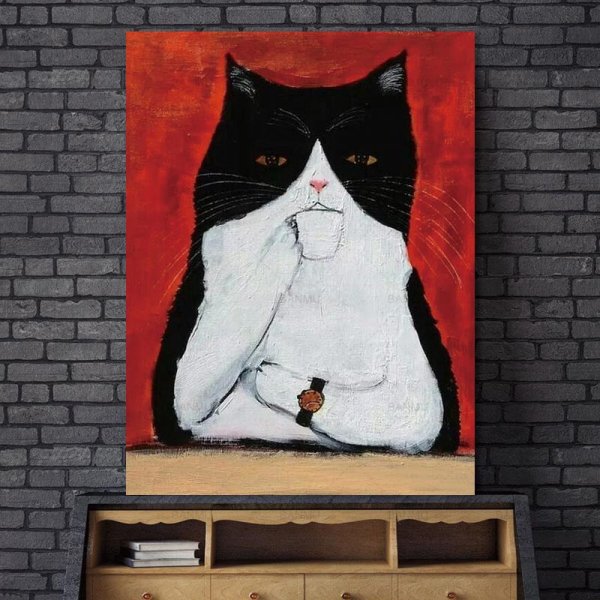 Интерьерная живопись коты