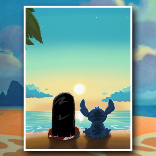 Стича с сердечком