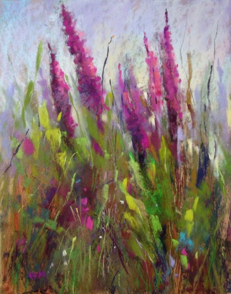 Пейзаж пастелью