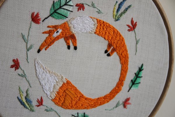 Пейзажные вышивки Каролина Торрес