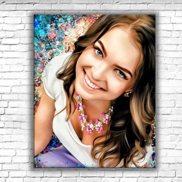 Фотопортрет на холсте в подарок