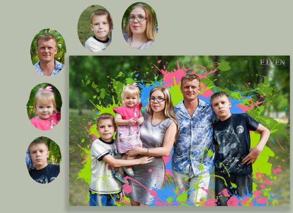 Фотопортрет на холсте