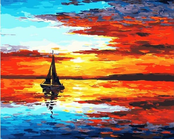 Рисование акрилом на холсте