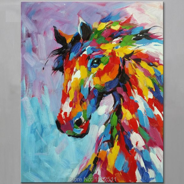 Лошадь акрилом