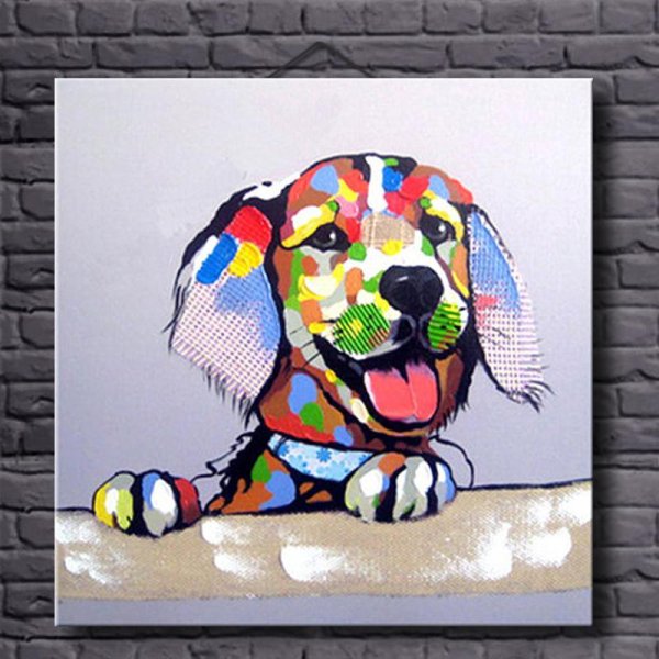 Собака в стиле поп арт