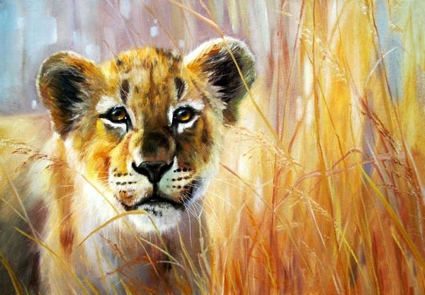 Картины маслом животные