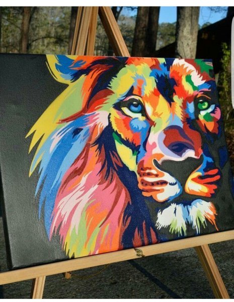 Яркие рисунки акрилом