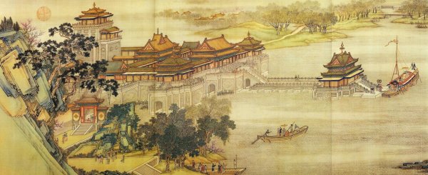 Китайский свиток с иероглифами