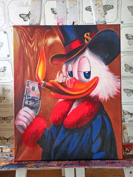 Скрудж картина маслом