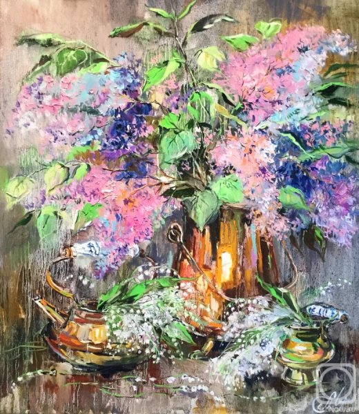 Утренний пейзаж .живопись .Виктор Грицын