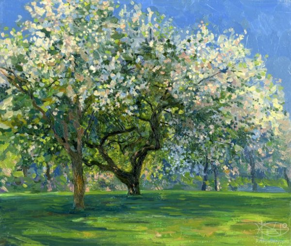 Художник Владимир Крылов зимний лес