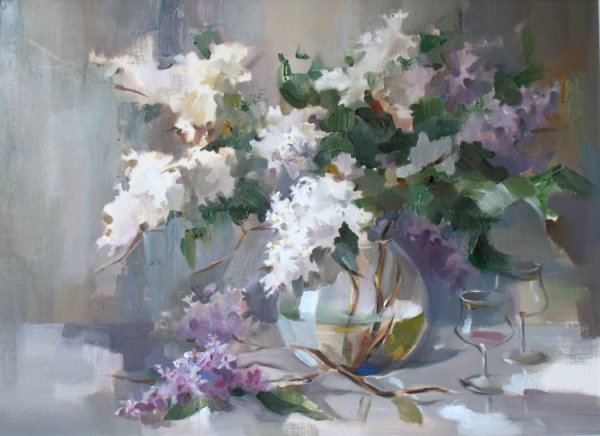 Кустодиев Яблоневый сад