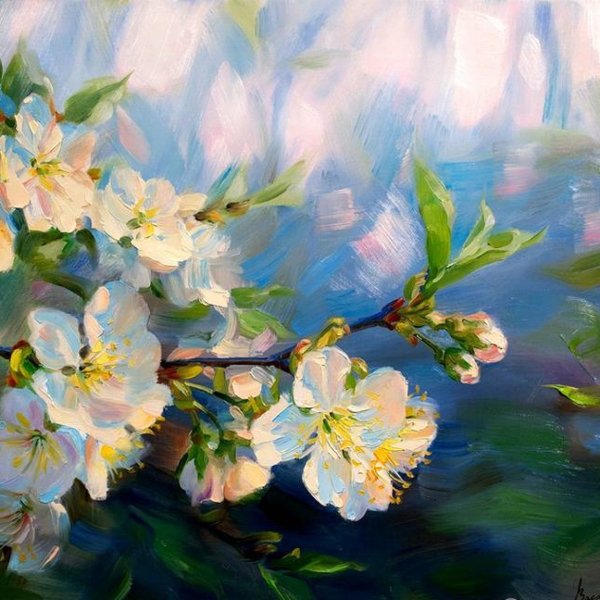 Картины художник любовь Малышева деревня