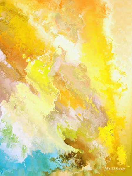 Абстракция с желтым цветом