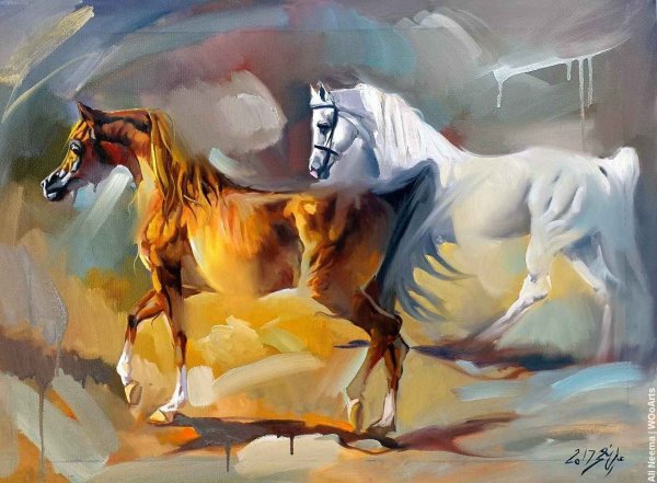 Лошади в современной живописи