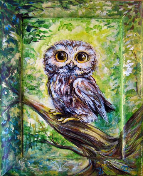 Холст Сова