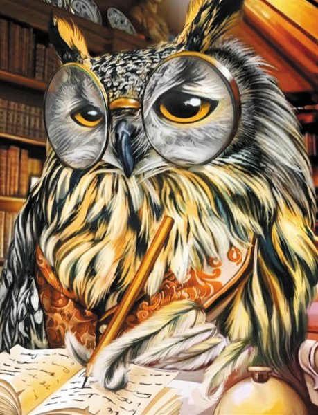 Алмазная мозаика Сова Филин