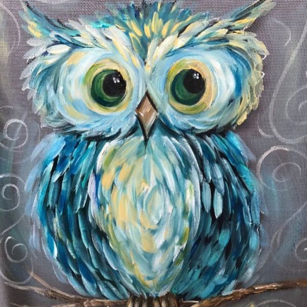 Сова акрилом