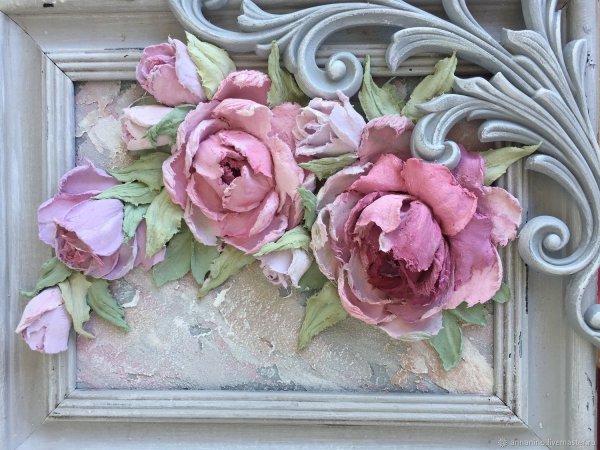 Скульптурная живопись розы