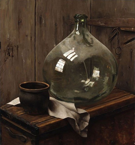 Натюрморт со стеклом