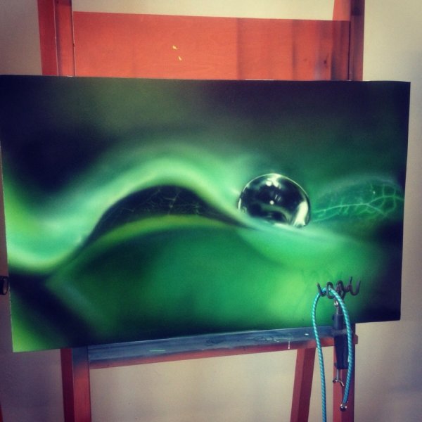 Картины аэрографом на холсте