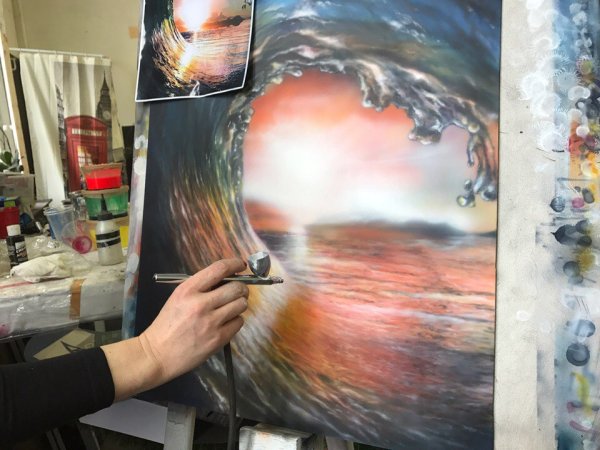 Живопись аэрографом