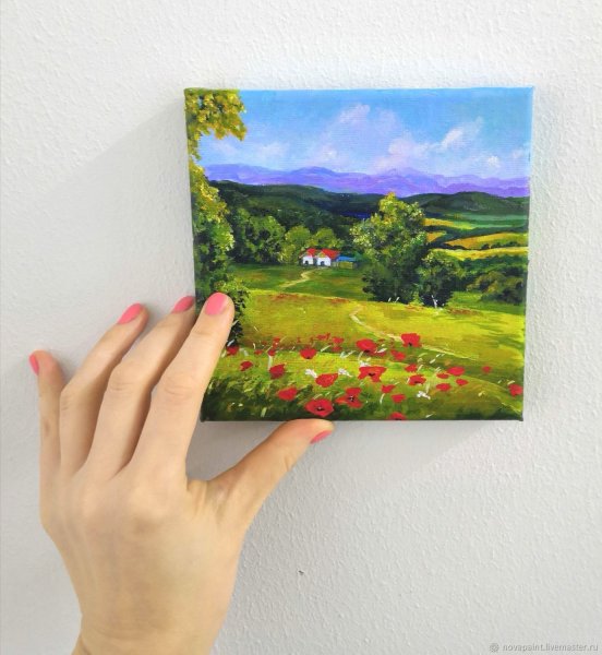 Миниатюры маслом на холсте